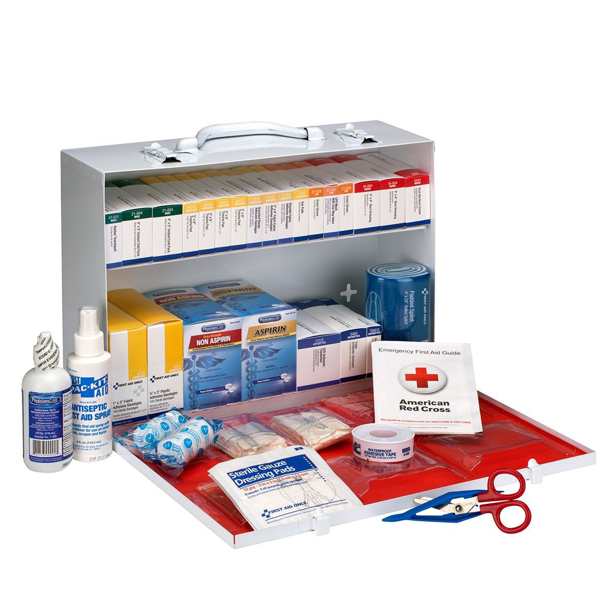 First Aid Only 2 Shelf First Aid Cabinet With Medications 245-O/FAO