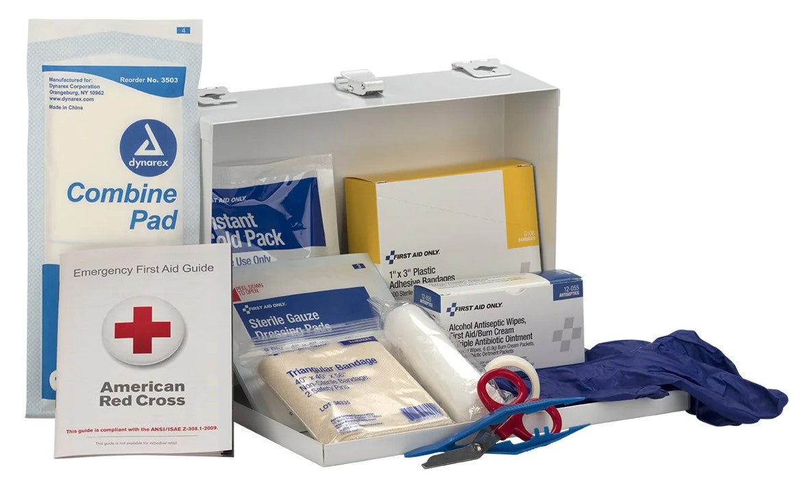 First Aid Only 25 Person Steel Contractors Kit 48 Kit Case 6086C